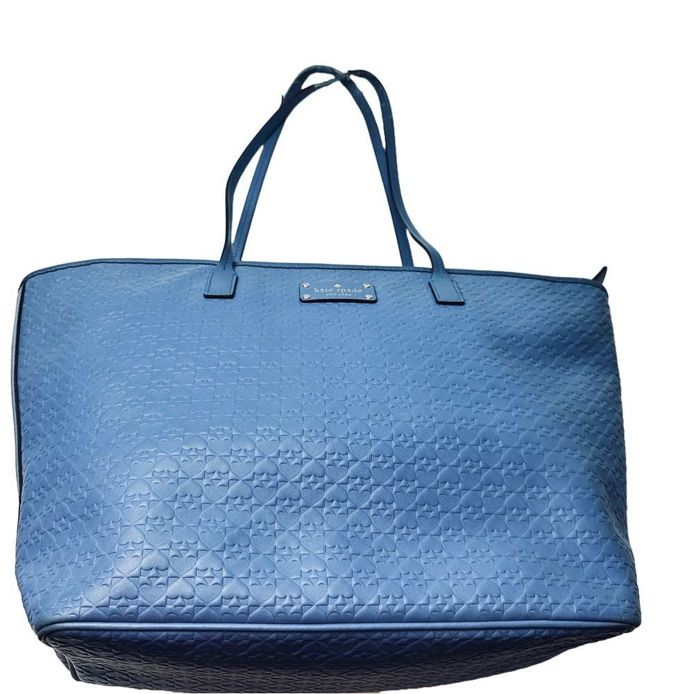 Kate Spade Penn Place Logo Patterned Leather Tote